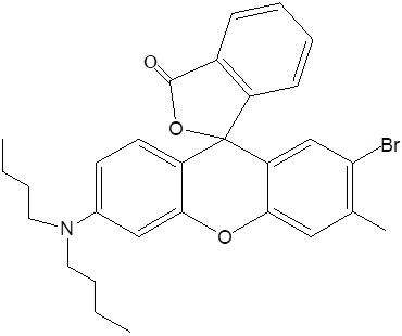 3-二丁基氨基-6-甲基-7-溴荧烷