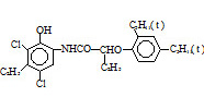 2-[α-(2,4-二特戊基苯氧基 )丁酰胺基]-4，6-二氯-5-乙基苯酚